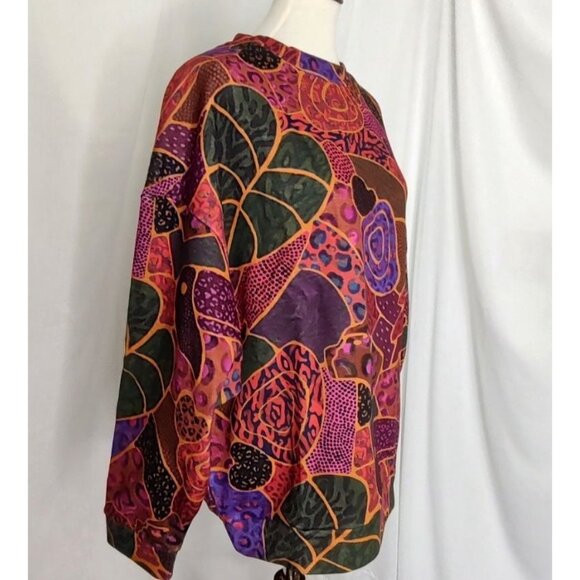 FARM Rio Sweatshirt S Hideen Animals Beaded Balls ASO TV Colorful Pullover - Picture 7 of 15